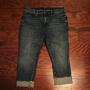 J. Crew Slim Boyfriend Jeans in Dark Blue